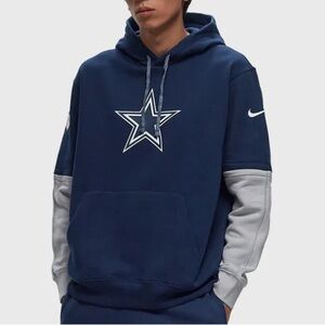 NIKE Dallas Cowboys Sideline Club Fleece Hoodie NFL On Field Men's Small NWT